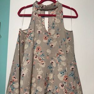 Cold Shoulder Floral Top